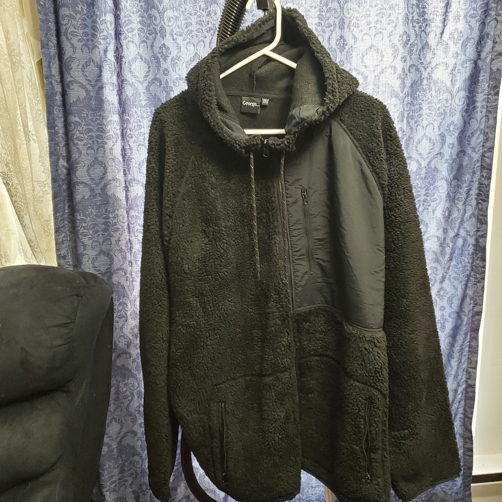 George Sherpa Hoody Jacket - Black 3XL/3TG